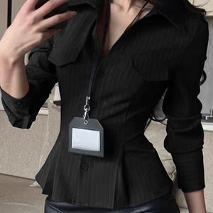 Women’s Casual Resort Button-Down Long Sleeve Shirt | Saifinty Global Traders
