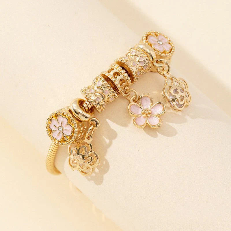 Fashion Bracelet Diy Floral Beads