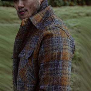 Men’s Retro Casual Plaid Blazer – Notch Lapel | Saifinty Global Traders