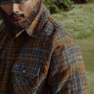 Men’s Retro Casual Plaid Blazer – Notch Lapel | Saifinty Global Traders